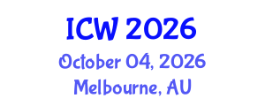 International Conference on Wastewater (ICW) October 04, 2026 - Melbourne, Australia International Conference on Wastewater (ICW) October 04, 2026 - Melbourne, Australia