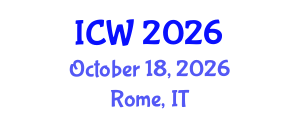 International Conference on Wastewater (ICW) October 18, 2026 - Rome, Italy International Conference on Wastewater (ICW) October 18, 2026 - Rome, Italy