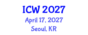 International Conference on Wastewater (ICW) April 17, 2027 - Seoul, Republic of Korea International Conference on Wastewater (ICW) April 17, 2027 - Seoul, Republic of Korea