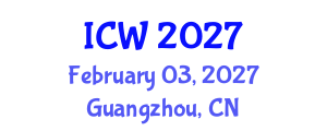 International Conference on Wastewater (ICW) February 03, 2027 - Guangzhou, China International Conference on Wastewater (ICW) February 03, 2027 - Guangzhou, China