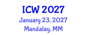 International Conference on Wastewater (ICW) January 23, 2027 - Mandalay, Myanmar International Conference on Wastewater (ICW) January 23, 2027 - Mandalay, Myanmar
