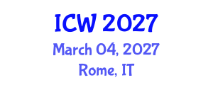International Conference on Wastewater (ICW) March 04, 2027 - Rome, Italy International Conference on Wastewater (ICW) March 04, 2027 - Rome, Italy