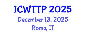 International Conference on Wastewater Treatment and Treatment Plants (ICWTTP) December 13, 2025 - Rome, Italy