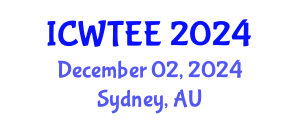 International Conference on Wastewater Treatment in Environmental Engineering (ICWTEE) December 02, 2024 - Sydney, Australia