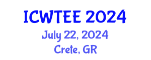 International Conference on Wastewater Treatment in Environmental Engineering (ICWTEE) July 22, 2024 - Crete, Greece