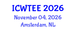 International Conference on Wastewater Treatment in Environmental Engineering (ICWTEE) November 04, 2026 - Amsterdam, Netherlands