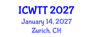 International Conference on Wastewater Treatment Technologies (ICWTT) January 14, 2027 - Zurich, Switzerland International Conference on Wastewater Treatment Technologies (ICWTT) January 14, 2027 - Zurich, Switzerland