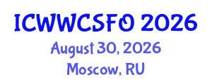 International Conference on Wastewater, Water Cycle, Sedimentation, Filtration and Oxidation (ICWWCSFO) August 30, 2026 - Moscow, Russia