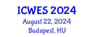 International Conference on Water and Environmental Sciences (ICWES) August 22, 2024 - Budapest, Hungary