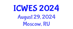 International Conference on Water and Environmental Sciences (ICWES) August 29, 2024 - Moscow, Russia