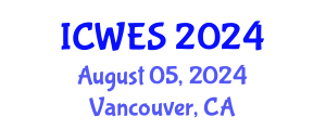 International Conference on Water and Environmental Sciences (ICWES) August 05, 2024 - Vancouver, Canada