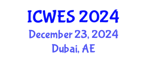 International Conference on Water and Environmental Sciences (ICWES) December 23, 2024 - Dubai, United Arab Emirates