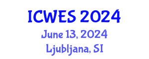 International Conference on Water and Environmental Sciences (ICWES) June 13, 2024 - Ljubljana, Slovenia