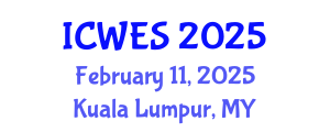 International Conference on Water and Environmental Sciences (ICWES) February 11, 2025 - Kuala Lumpur, Malaysia