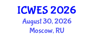 International Conference on Water and Environmental Sciences (ICWES) August 30, 2026 - Moscow, Russia