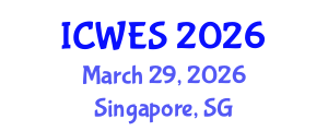 International Conference on Water and Environmental Sciences (ICWES) March 29, 2026 - Singapore, Singapore