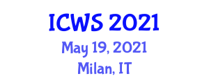 International Conference on Water and Society (ICWS) May 19, 2021 - Milan, Italy