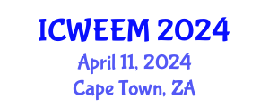 International Conference on Water, Energy and Environmental Management (ICWEEM) April 11, 2024 - Cape Town, South Africa