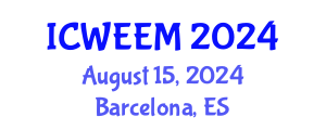 International Conference on Water, Energy and Environmental Management (ICWEEM) August 15, 2024 - Barcelona, Spain