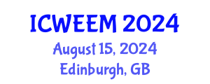 International Conference on Water, Energy and Environmental Management (ICWEEM) August 15, 2024 - Edinburgh, United Kingdom