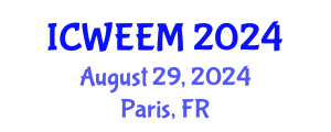 International Conference on Water, Energy and Environmental Management (ICWEEM) August 29, 2024 - Paris, France