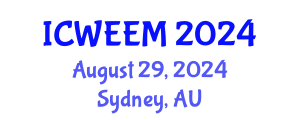 International Conference on Water, Energy and Environmental Management (ICWEEM) August 29, 2024 - Sydney, Australia