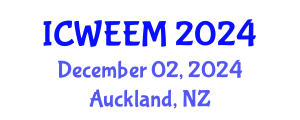 International Conference on Water, Energy and Environmental Management (ICWEEM) December 02, 2024 - Auckland, New Zealand