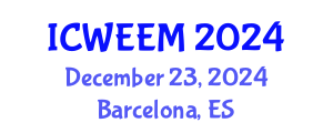 International Conference on Water, Energy and Environmental Management (ICWEEM) December 23, 2024 - Barcelona, Spain