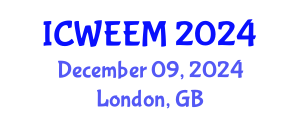 International Conference on Water, Energy and Environmental Management (ICWEEM) December 09, 2024 - London, United Kingdom