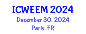 International Conference on Water, Energy and Environmental Management (ICWEEM) December 30, 2024 - Paris, France