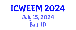 International Conference on Water, Energy and Environmental Management (ICWEEM) July 15, 2024 - Bali, Indonesia