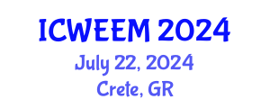 International Conference on Water, Energy and Environmental Management (ICWEEM) July 22, 2024 - Crete, Greece