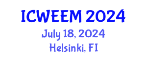 International Conference on Water, Energy and Environmental Management (ICWEEM) July 18, 2024 - Helsinki, Finland