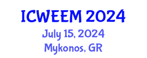 International Conference on Water, Energy and Environmental Management (ICWEEM) July 15, 2024 - Mykonos, Greece