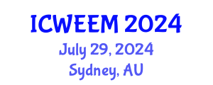 International Conference on Water, Energy and Environmental Management (ICWEEM) July 29, 2024 - Sydney, Australia