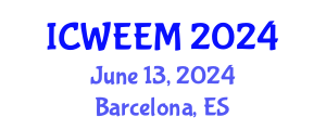 International Conference on Water, Energy and Environmental Management (ICWEEM) June 13, 2024 - Barcelona, Spain