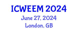 International Conference on Water, Energy and Environmental Management (ICWEEM) June 27, 2024 - London, United Kingdom