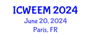 International Conference on Water, Energy and Environmental Management (ICWEEM) June 20, 2024 - Paris, France