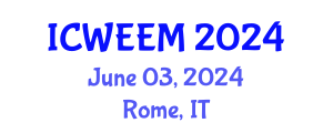 International Conference on Water, Energy and Environmental Management (ICWEEM) June 03, 2024 - Rome, Italy