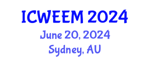 International Conference on Water, Energy and Environmental Management (ICWEEM) June 20, 2024 - Sydney, Australia