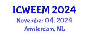 International Conference on Water, Energy and Environmental Management (ICWEEM) November 04, 2024 - Amsterdam, Netherlands