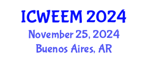International Conference on Water, Energy and Environmental Management (ICWEEM) November 25, 2024 - Buenos Aires, Argentina