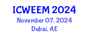 International Conference on Water, Energy and Environmental Management (ICWEEM) November 07, 2024 - Dubai, United Arab Emirates