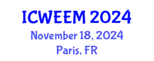International Conference on Water, Energy and Environmental Management (ICWEEM) November 18, 2024 - Paris, France