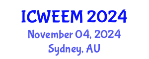 International Conference on Water, Energy and Environmental Management (ICWEEM) November 04, 2024 - Sydney, Australia
