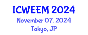 International Conference on Water, Energy and Environmental Management (ICWEEM) November 07, 2024 - Tokyo, Japan