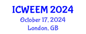 International Conference on Water, Energy and Environmental Management (ICWEEM) October 17, 2024 - London, United Kingdom