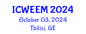 International Conference on Water, Energy and Environmental Management (ICWEEM) October 03, 2024 - Tbilisi, Georgia
