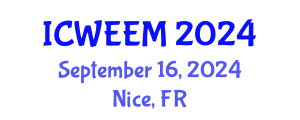 International Conference on Water, Energy and Environmental Management (ICWEEM) September 16, 2024 - Nice, France