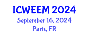 International Conference on Water, Energy and Environmental Management (ICWEEM) September 16, 2024 - Paris, France
